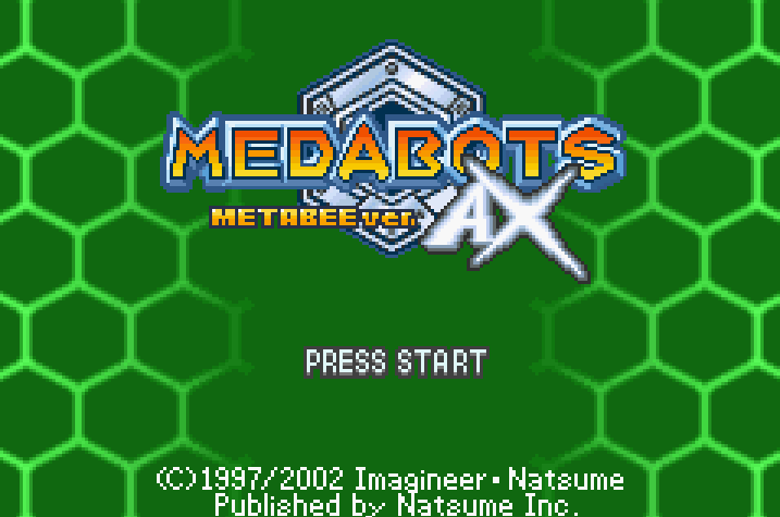 Medabots AX Metabee Version Title Screen